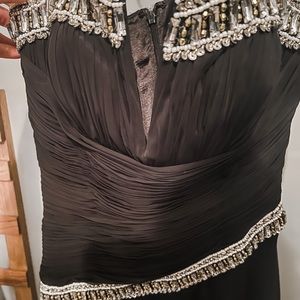 NWT Jovani black glam corset dress